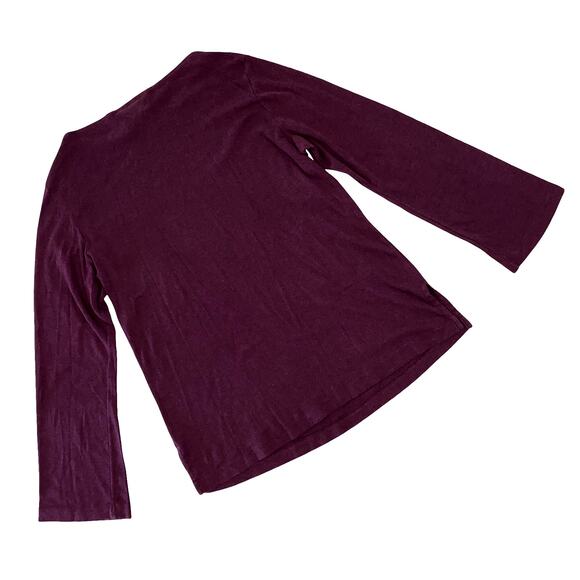 BRYN WALKER Sweater Tunic Long Sleeve Boat Neckline Size S - Picture 2 of 7